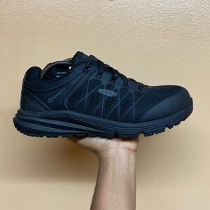 KEEN Utility Vista Energy Konnect Fit XT Steel Toe Work Sneakers “Triple Black”